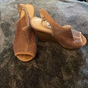 Coach Buckle Wedge Sandals size 7-7.5